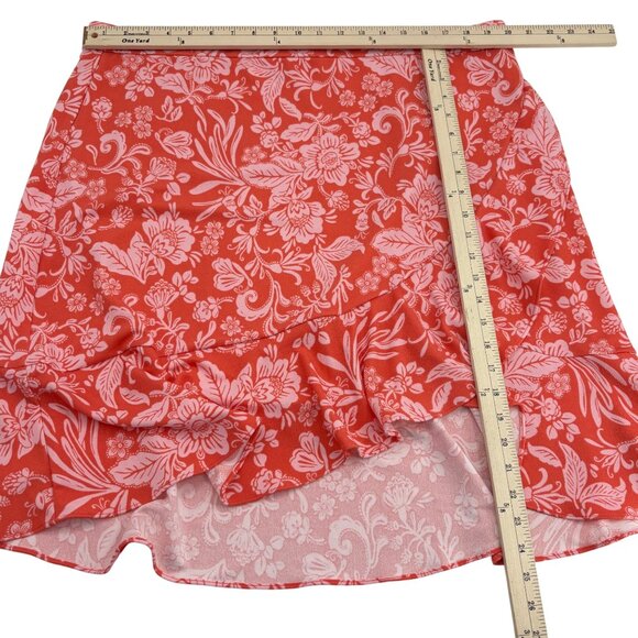 Isaac Mizrahi Live Bridgehampton Floral Ruffle Skirt XLP - Picture 4 of 5